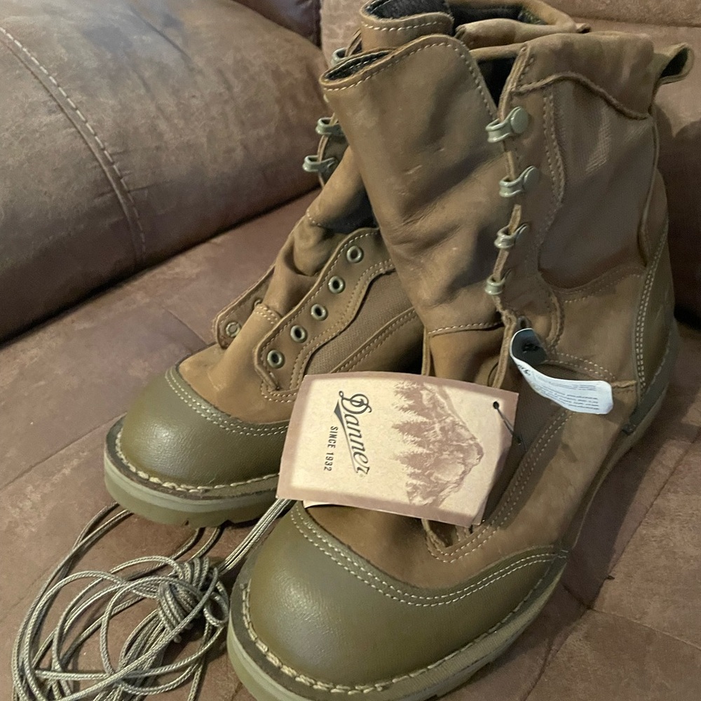 Danner Brown and Tan Waterproof Work Boots
